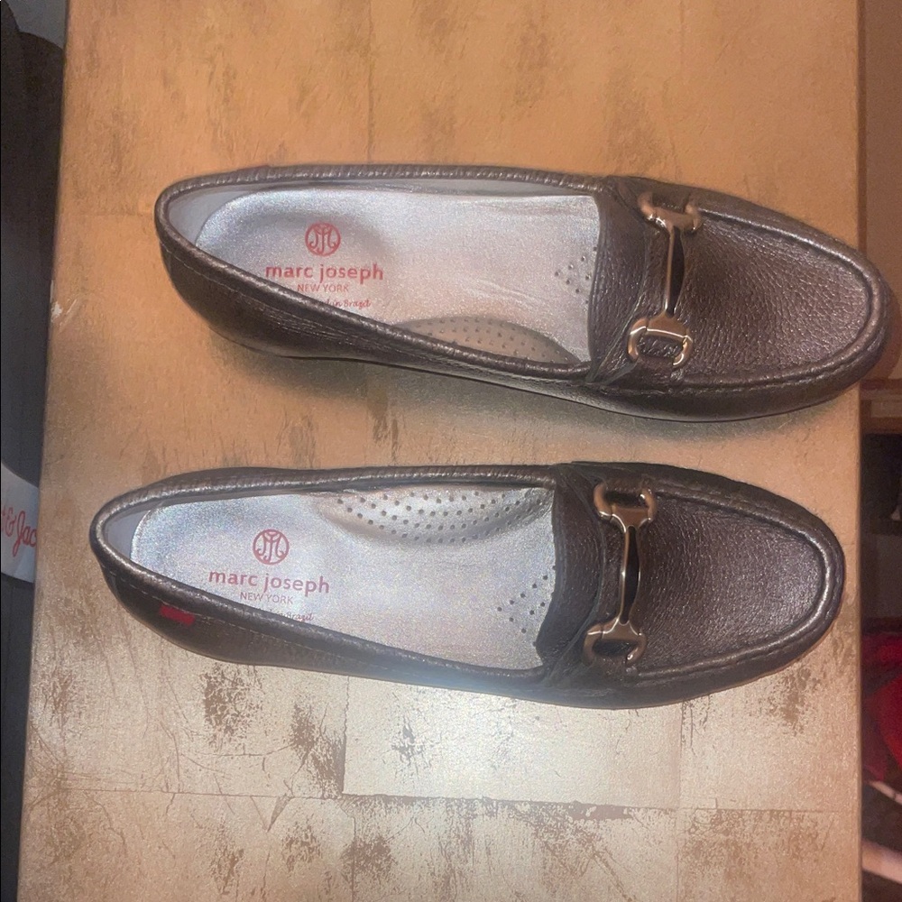 Marc Joseph Silver Textured Loafers - Picture 6 of 16